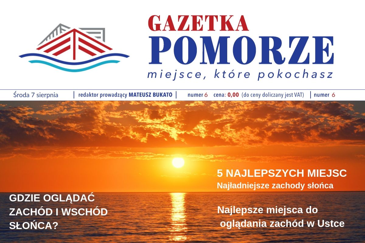 zachod slonca w ustce